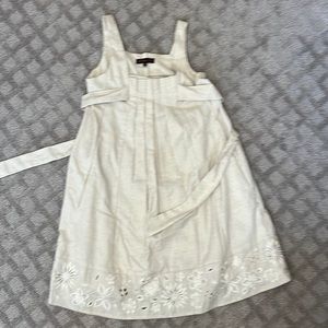 Womens Ranna Gill Mini Dress Embroidered Linen